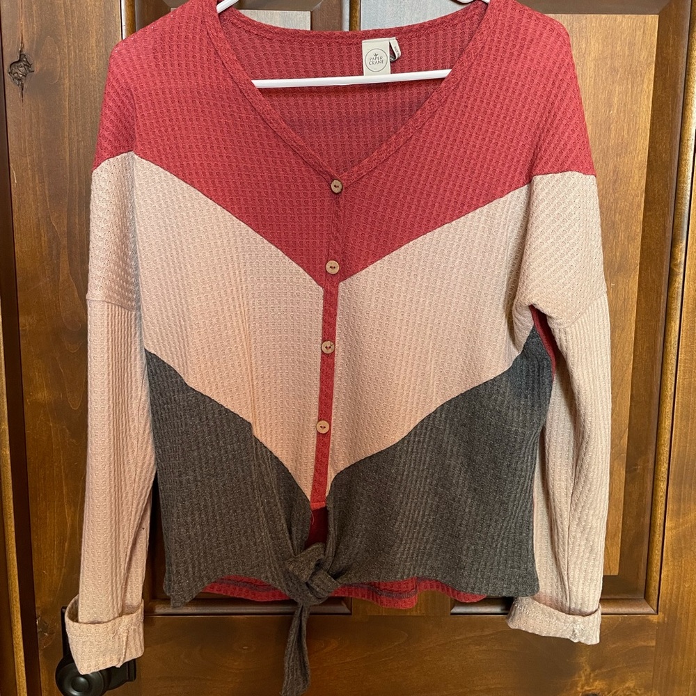 Multicolor crew neck sweater